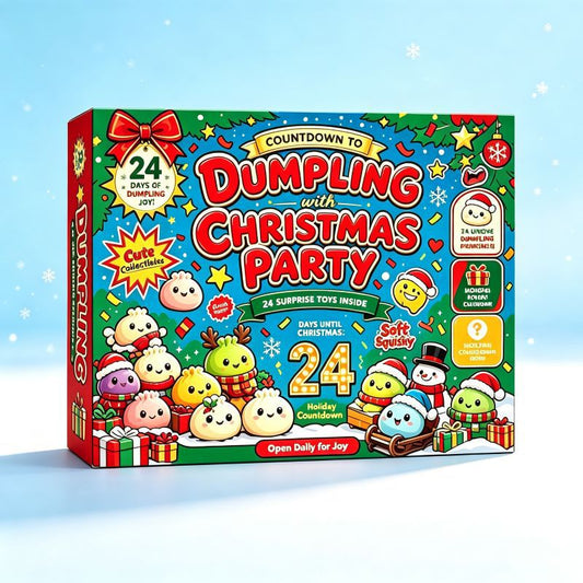 🎄🎄🎄CHRISTMAS 24 DAYS DUMPLING SQUISHY ADVENT CALENDAR, KIDS CHRISTMAS GIFT