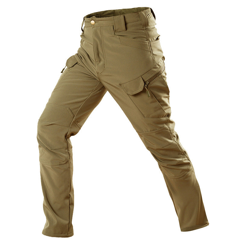 MEN'S FLEECE LINED TACTICAL SOFTSHELL JACKET & WATERPROOF PANTS SET
