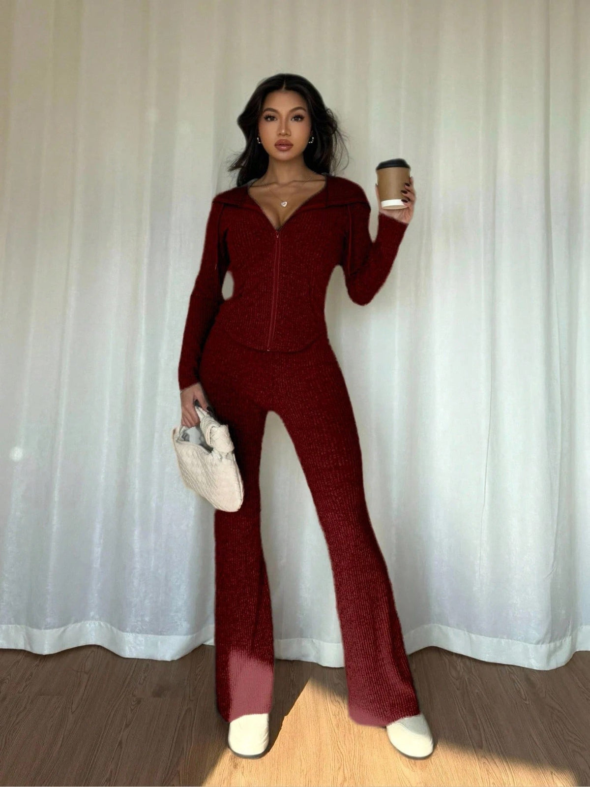 Women's Luxe Velvet 2-Piece Hoodie Set