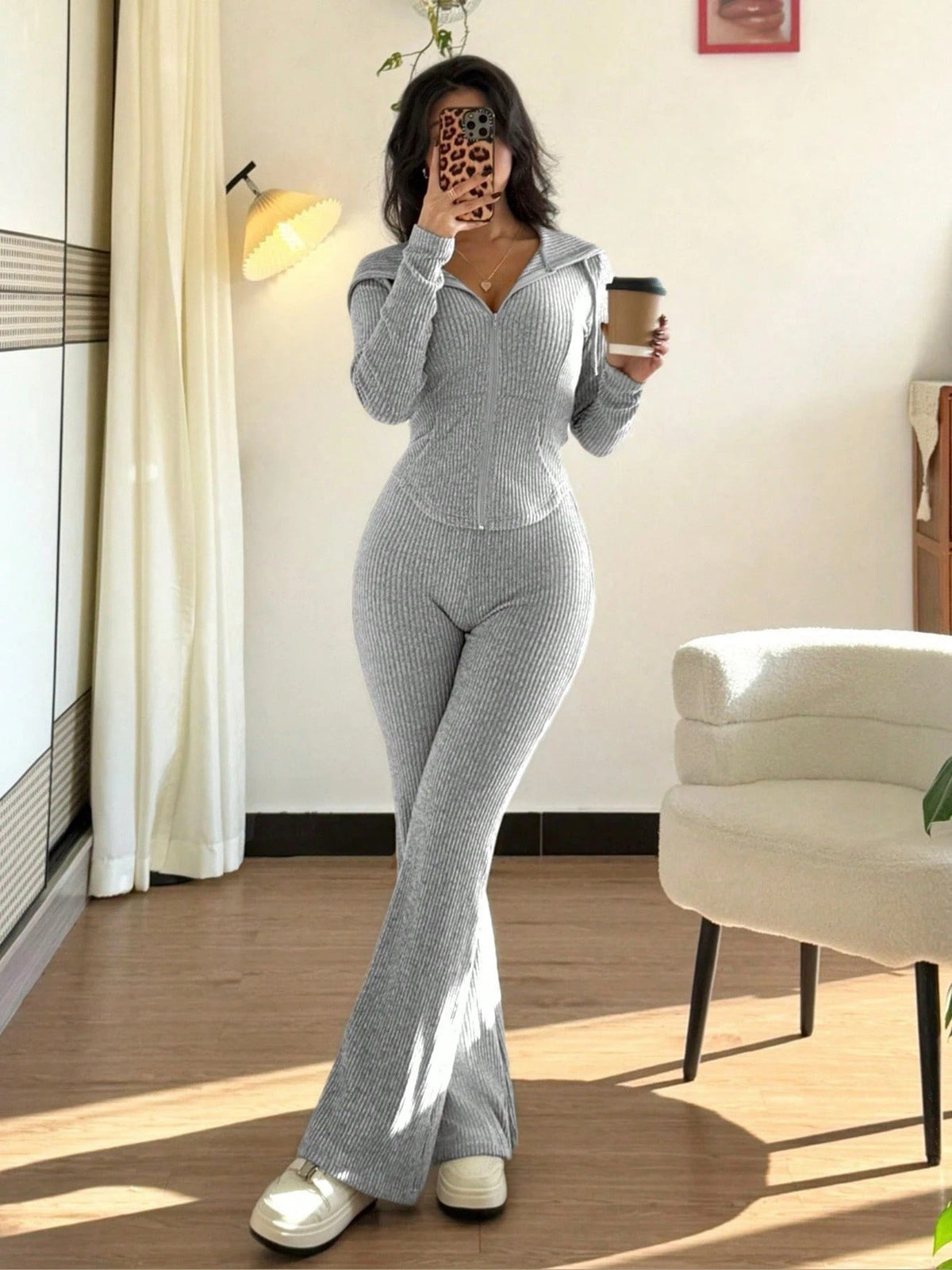 Women's Luxe Velvet 2-Piece Hoodie Set