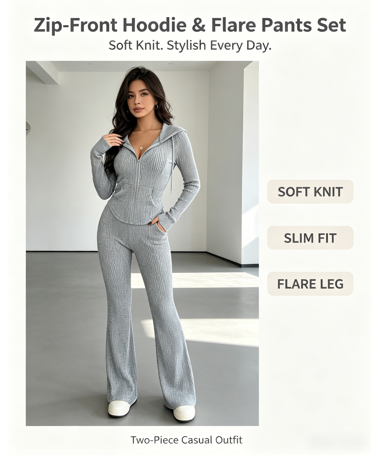 Women's Luxe Velvet 2-Piece Hoodie Set