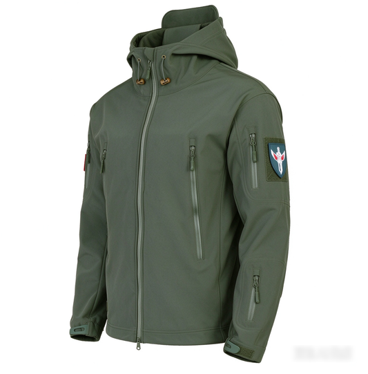 MEN'S FLEECE LINED TACTICAL SOFTSHELL JACKET & WATERPROOF PANTS SET