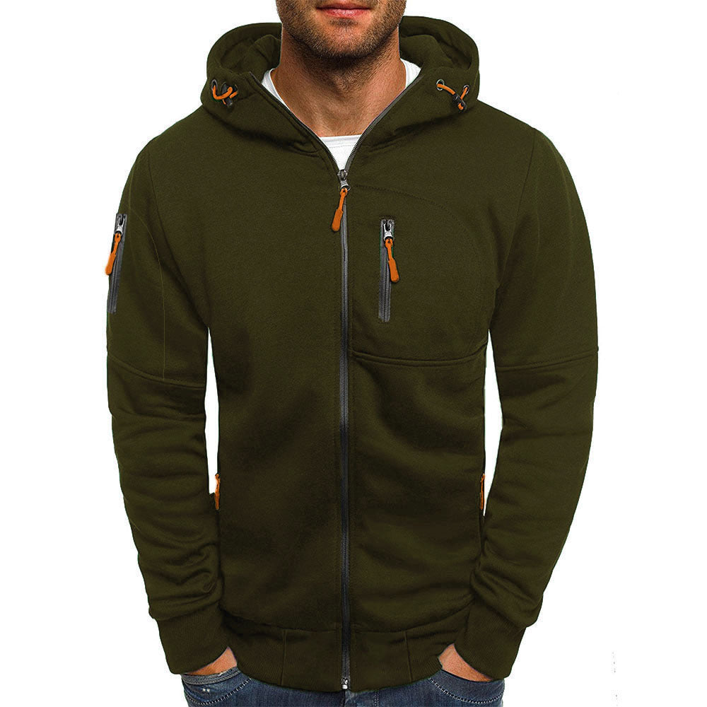 Men's Zip-Up Hooded Jacket