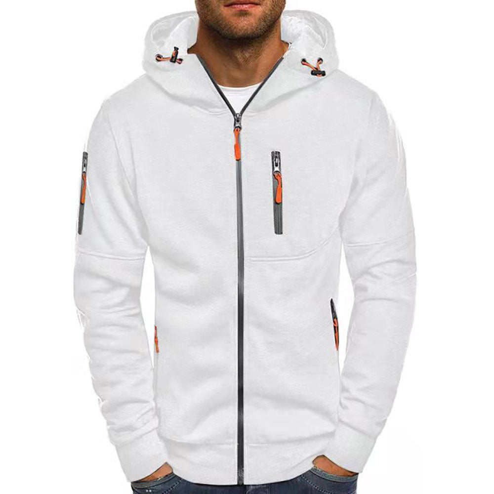 Men's Zip-Up Hooded Jacket
