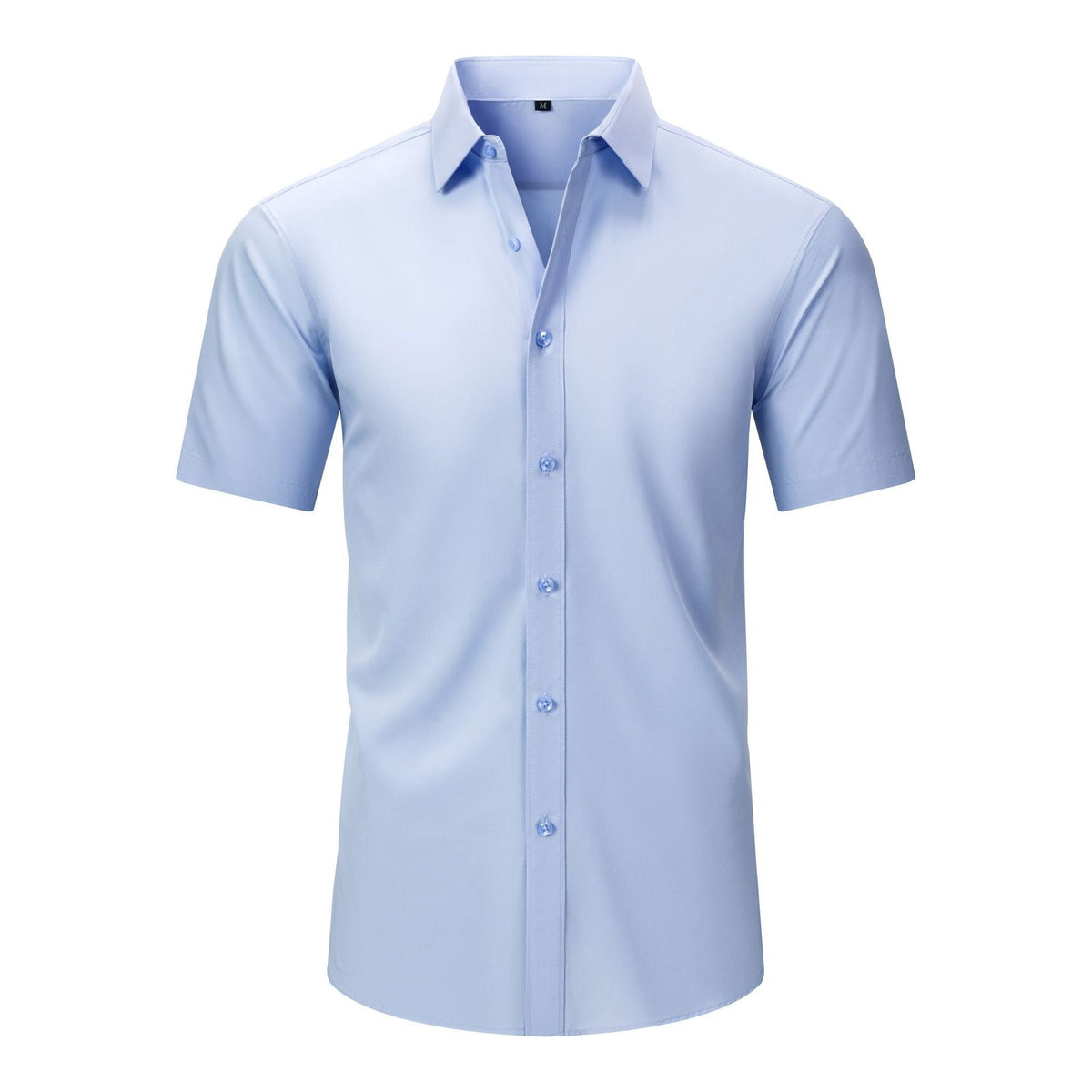 Men's Slim Fit High Stretch Long‑Sleeve Dress Shirt