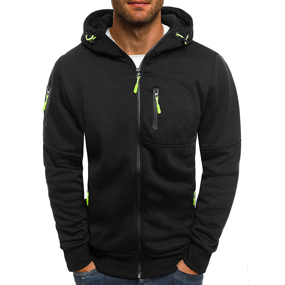 Men's Zip-Up Hooded Jacket