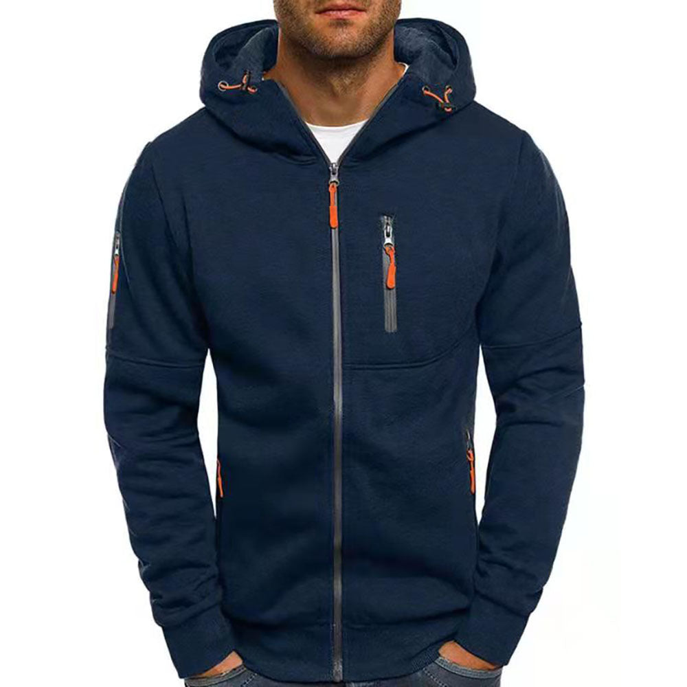 Men's Zip-Up Hooded Jacket
