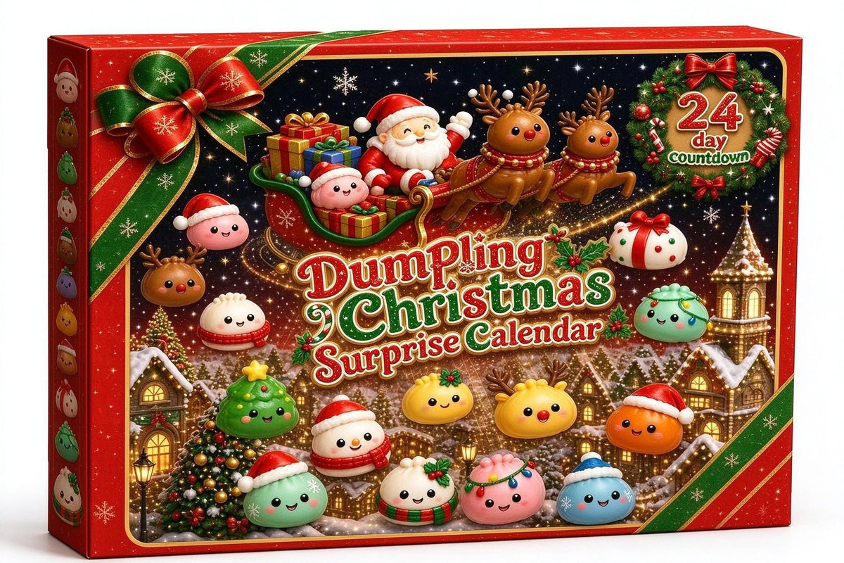 🎄🎄🎄CHRISTMAS 24 DAYS DUMPLING SQUISHY ADVENT CALENDAR, KIDS CHRISTMAS GIFT