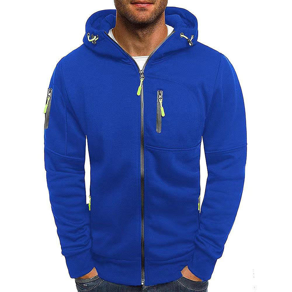 Men's Zip-Up Hooded Jacket